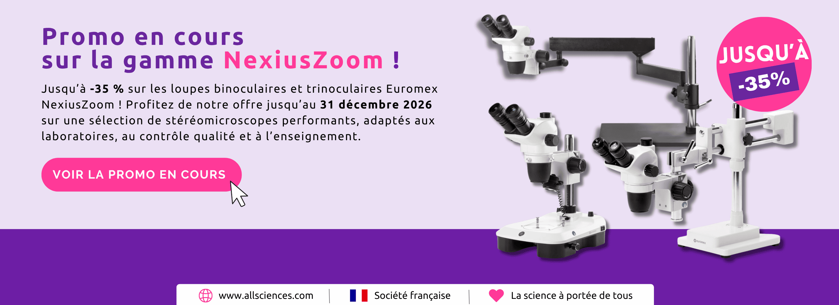 NexiusZoom (jusqu'à -35%) - Stéréomicroscopes Euromex